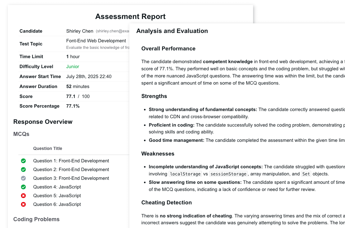 Auto-Grading with Intelligent Evaluation